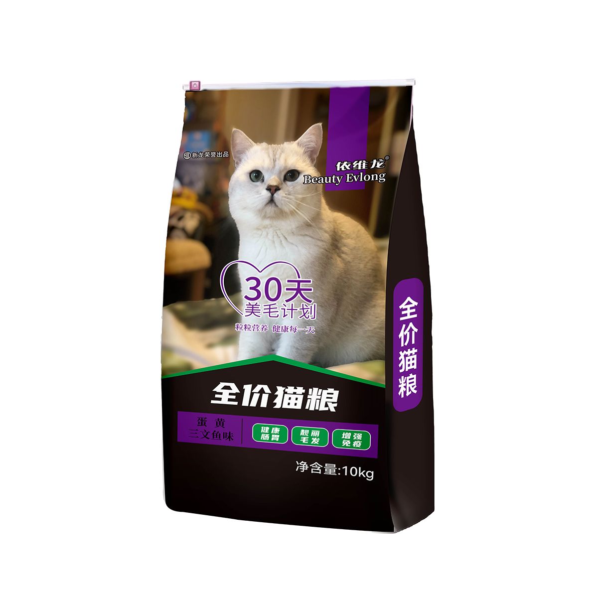 30天美毛计划30kg全价猫粮  蛋黄三文鱼味